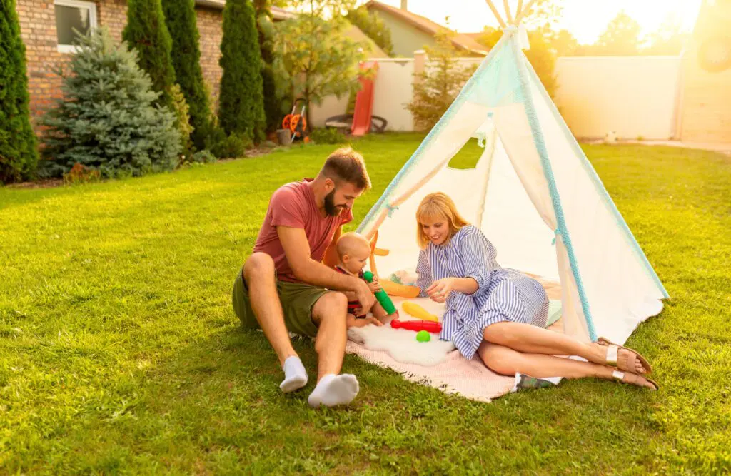 Family camping in the backyard. Clinical Hypnotherapy Northgate. Brisbane Livewell Clinic