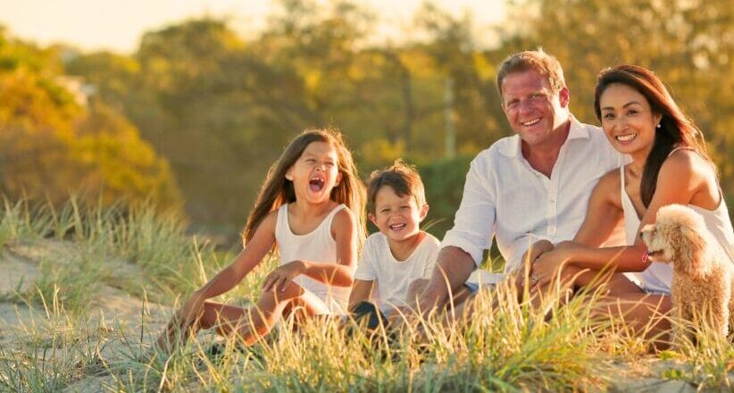Managing Insomnia - Impacts and Solutions 9 Family sitting in a park at sunset. Brisbane Livewell Clinic | Naturopath Brisbane, Wellness Centre, Allied Health, Natural Therapies - Wavell Heights & Cannon Hill. Insomnia can Affect your Life. Leaky Gut Syndrome