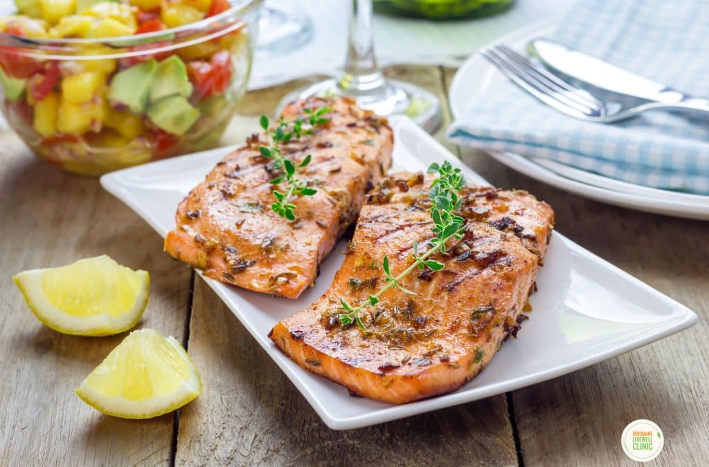 A grilled Salmon recipe for High Blood Pressure