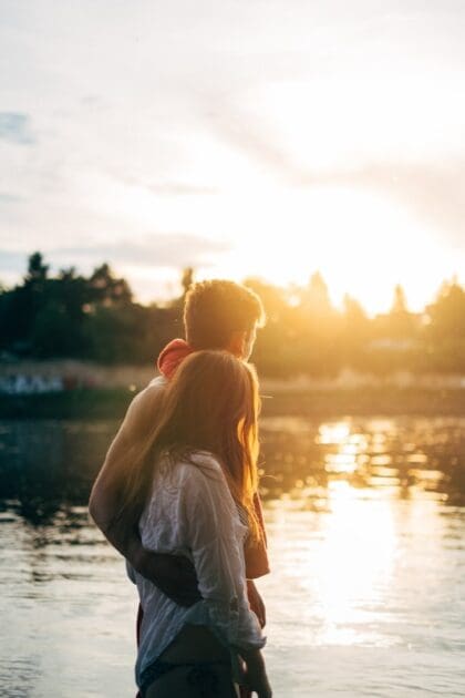 Brisbane Livewell Clinic | Naturopath Brisbane, Wellness Centre, Natural Therapies & Allied Health 25 Couple walking by the lake watching sunset. Brisbane Livewell Clinic. Naturopath. Wellness Centre